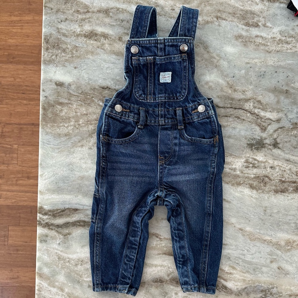 Old Navy Workwear Denim Overalls size 12-18m